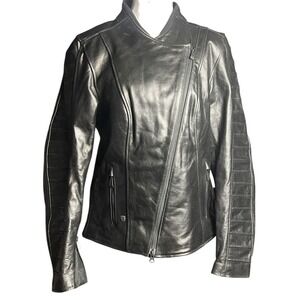 NEW Harley-Davidson Women's‎ Ozello Perforated Midweight Leather Jacket Moto